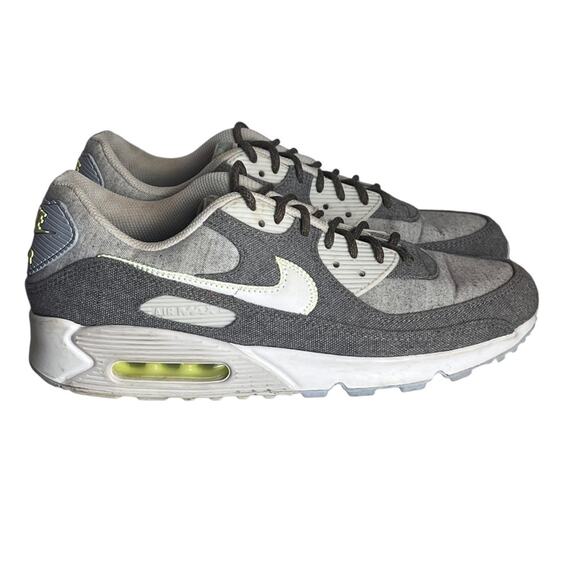 NIKE AIR MAX 90 Sneakers Men’s 11.5 Premium Recycled Canvas Pack Athletic Shoes - Picture 4 of 8